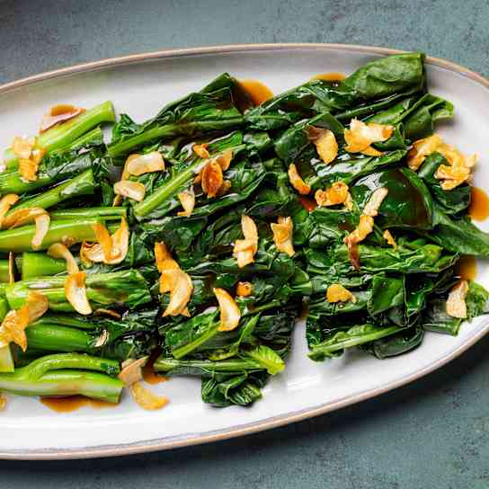 Hou Jau Gai Lan (Chinese Broccoli with Oyster Sauce)